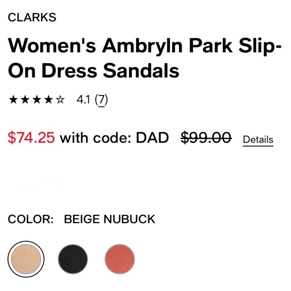 Clarks ‘Ambyrlyn Park’ Beige Nubuck Slip on Shoe - Picture 10 of 11